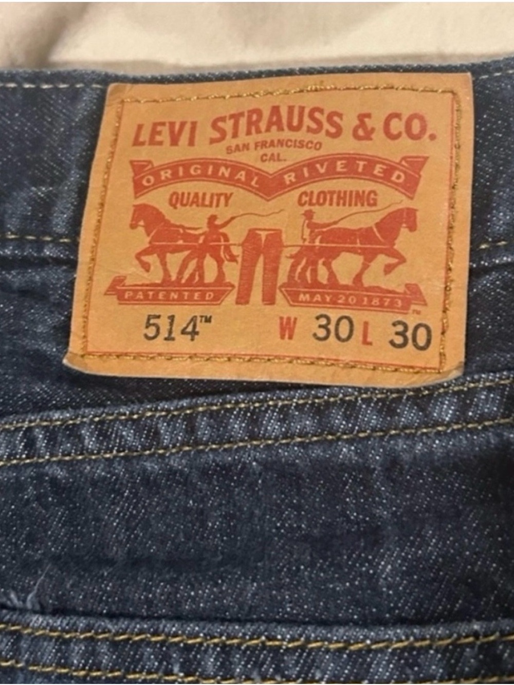 Levi's 514 Slim Straight Men's Jeans in Dark Blue Denim